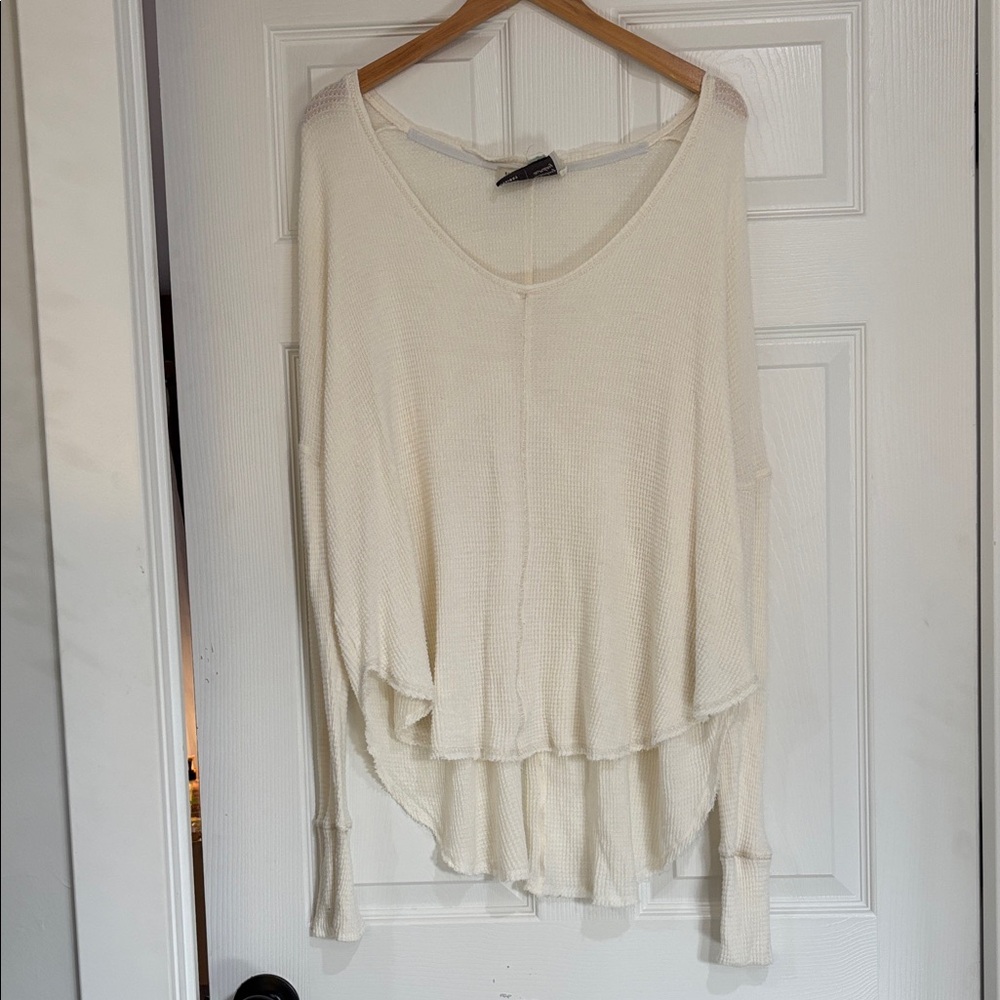 Anthropologie Saturday Sunday Cream Tunic Top